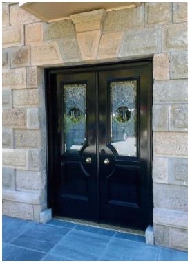 After: new front entrance